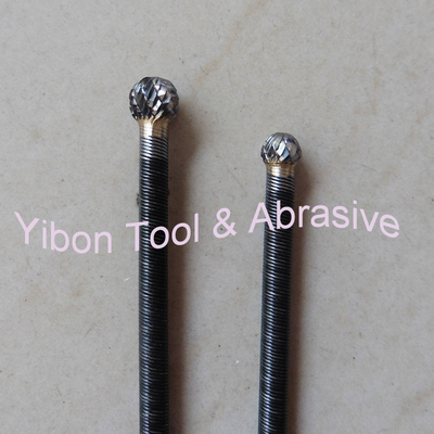 Lima rotativa de carburo de tungsteno con eje flexible de 6 mm para pulir álabes de turbina