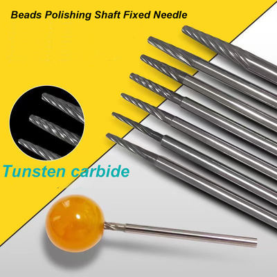 1.2mm-3mm joyería cuentas eje fijo carburo de tungsteno pulido fijación aguja de pulido