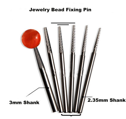 1.2mm-3mm joyería cuentas eje fijo carburo de tungsteno pulido fijación aguja de pulido